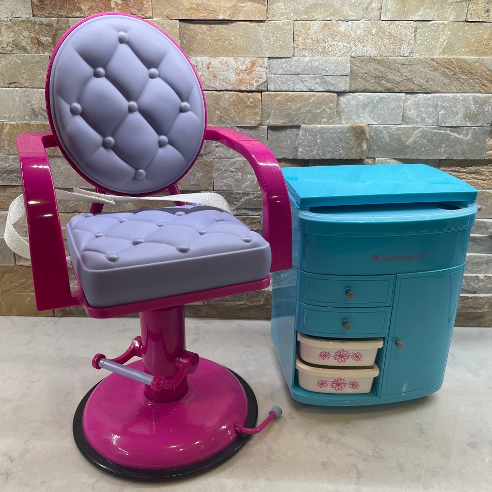American Doll Hair Salon Chair & Caddy